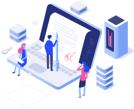 Enerscript Technologies custom software development illustration